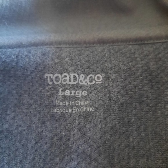 Toad & Co Kennicott Mens Gray 1/4 Zip Wool Blend Pullover Size Large - Picture 3 of 5
